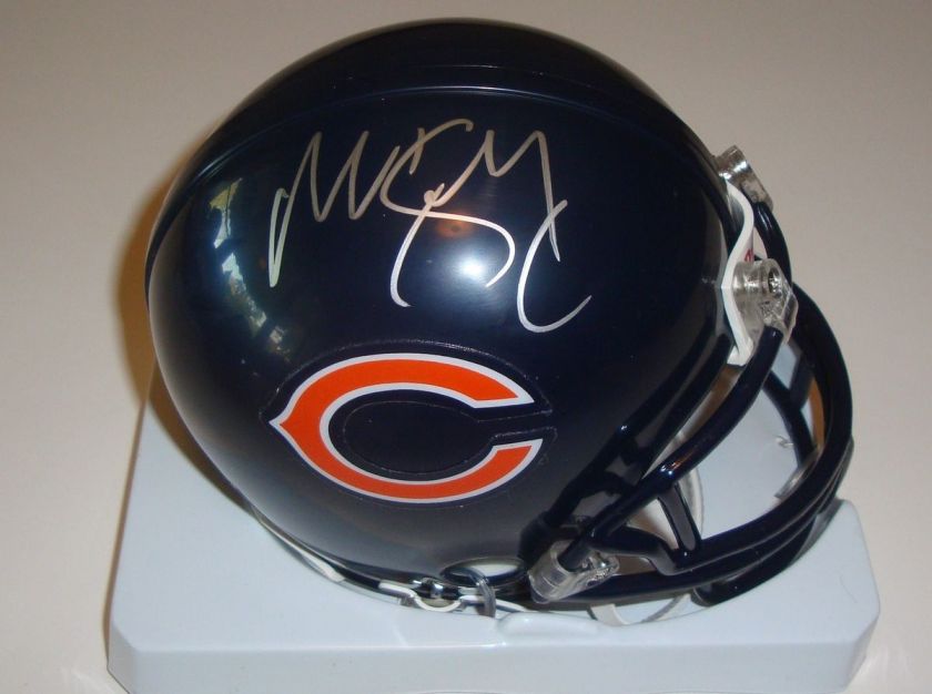   Signed Chicago Bears Mini Helmet w/COA Penn State Walter Payton  
