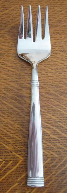 WALLACE STAINLESS NAPOLI PATTERN LARGE SERVING FORK  