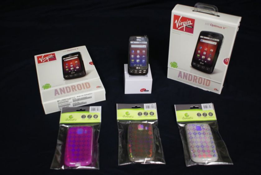 Nib Virgin Mobile LG OPTIMUS V Android 2.2 W/ EXTRAS =) 836182002705 