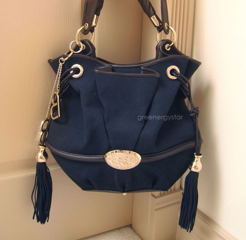 Lancel Paris Le Brigitte Bardot Dark Blue Bag  