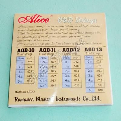 Alice OUD Set Silver Copper Wound White Nylon 12 String  