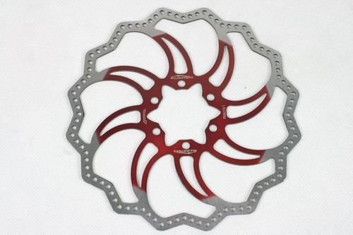 Alligator Starlite Disc Brake Rotor,Red,160mm,6,90g  