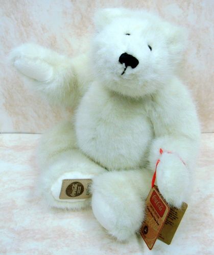 BOYDS BEARS Vintage Polar Bear COCA COLA Plush 919970  