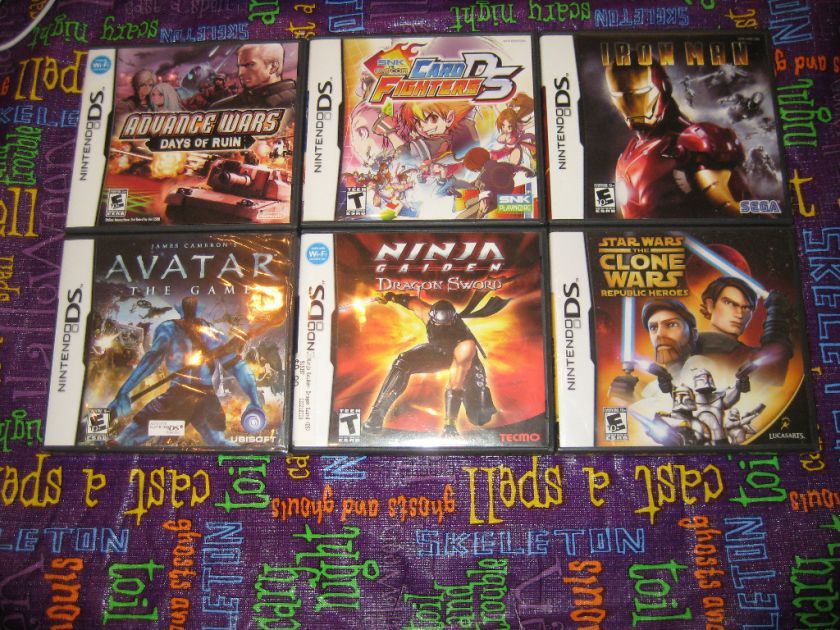 Lot of 6 DS / DSi Games   Teen Boy Games # 135 N 010086670141  