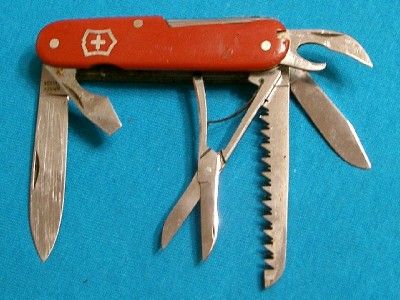 ANTIQUE VICTORIA ARMEE SUISSE SWISS ARMY 8BL VICTORINOX KNIFE KNIVES 