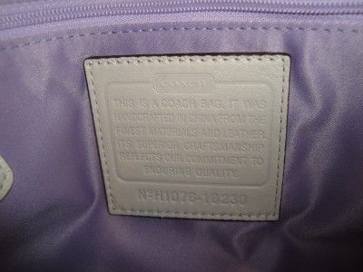 NEW COACH $328 OP ART ALEXANDRA TOTE BAG PURSE 16230 PURPLE  