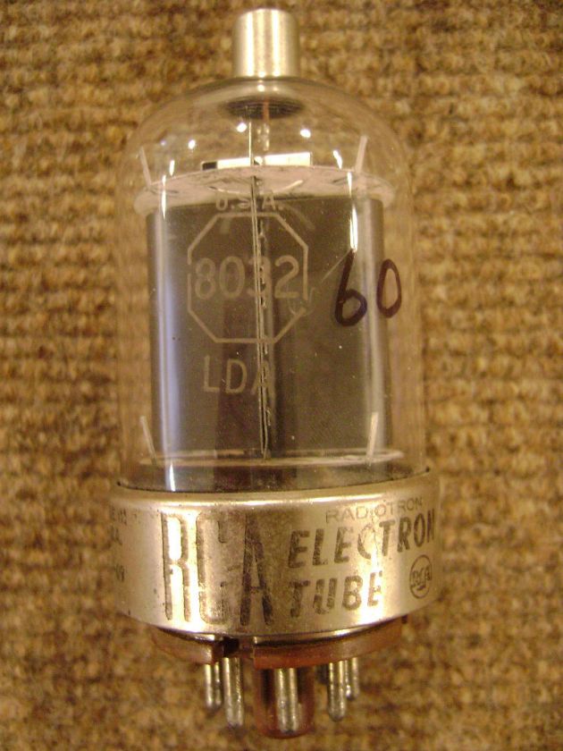 RCA 8032 Ham Audio Vacuum Tube   TV 7 tested 60/35 h  