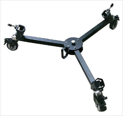   jib crane 100 bowl tripod stand + pan tilt head + floor dolly  