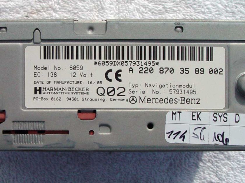 Mercedes Benz OEM Navigation Module  