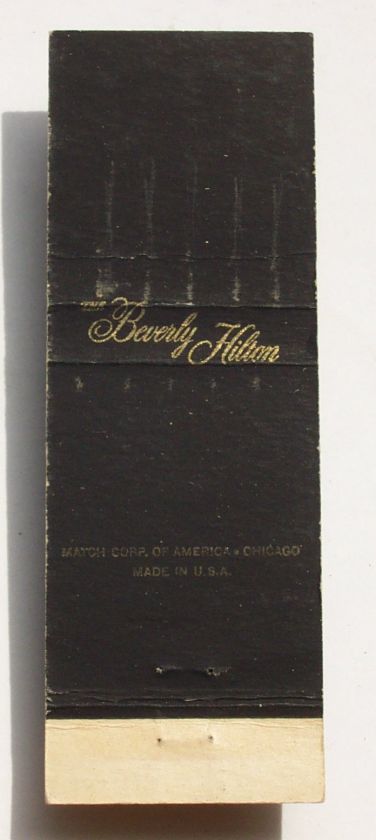 1960s Matchbook LEscoffier Hilton Beverly Hills CA MB  