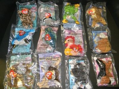 1999 MCDONALDS TY BEANIE BABIES COMPLETE 12 PC SET MIP  