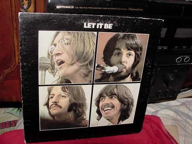   LET IT BE LP RED APPLE LABEL AR 34001 PHIL SPECTOR W/BELL SOUND  