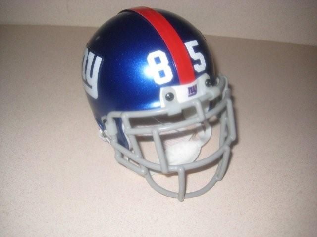 David Tyree Customized Giants Mini Helmet  