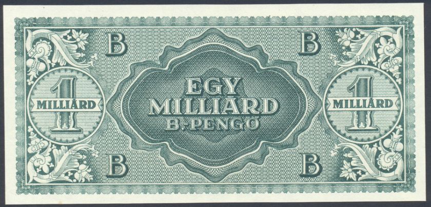 Hungary 1 Milliard B. Pengo 1946 UNC  