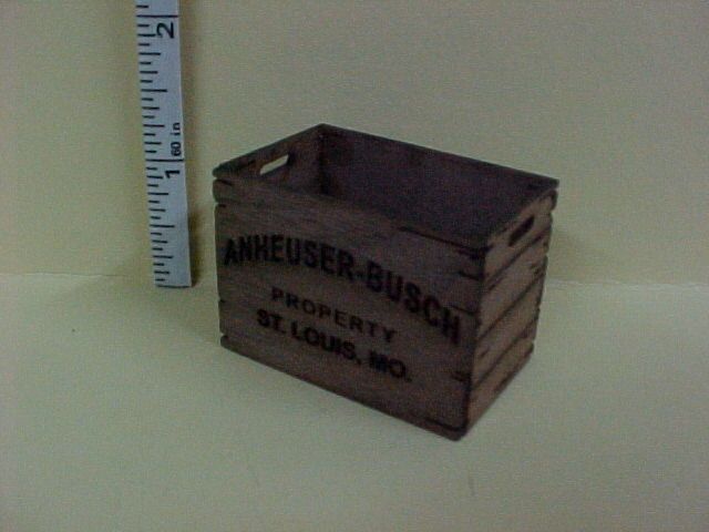 Tall Assembled Beer Crate   Dollhouse Miniature  