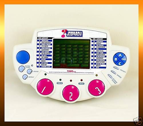 Tiger JEOPARDY Handheld Electronic Trivia Game *LN*  