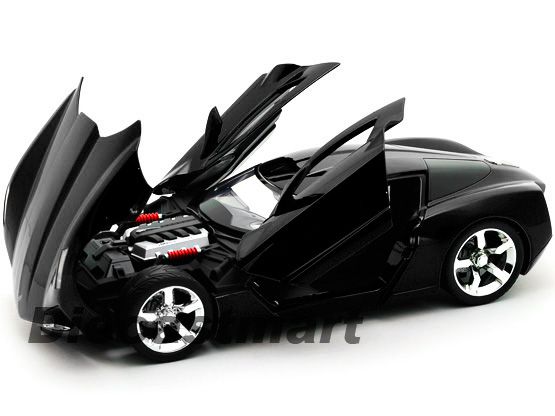 JADA 118 2009 CHEVY CORVETTE STINGRAY CONCEPT BLACK  