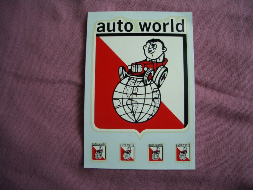 Auto World Slot Car Decal Vintage 1960s  