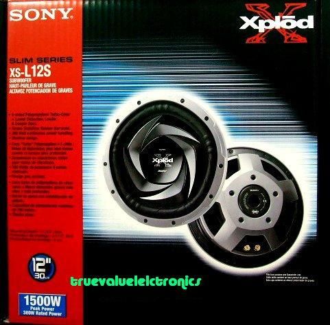 SONY XS L12S 12 1500 W SHALLOW MOUNT SUBWOOFER +FREE  