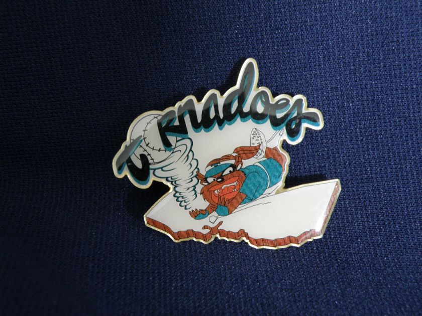 TORNADOES Baseball Slide into HOME BASE LAPEL PIN Nice  