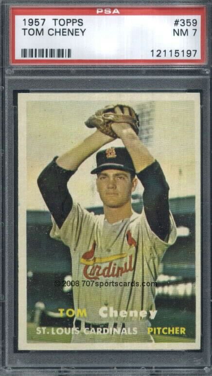 1957 Topps 359 Tom Cheney PSA 7 (5197)  