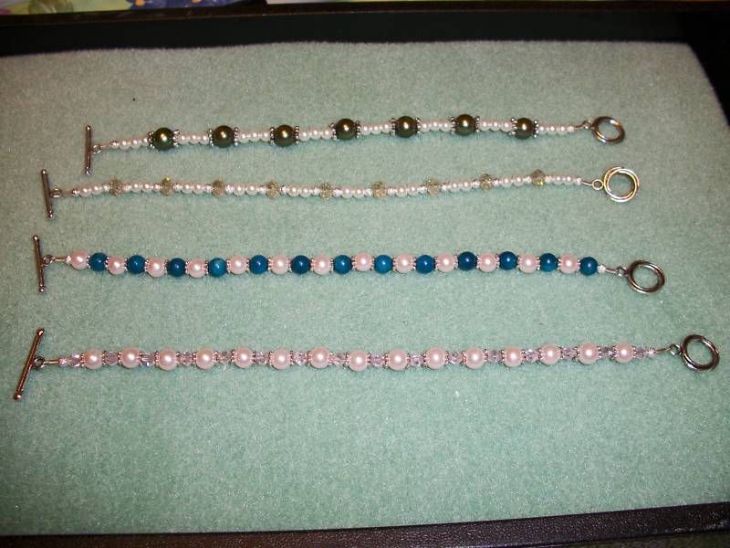 Pretty Handmade Bracelets Toggle Clasps Mixed Lot  