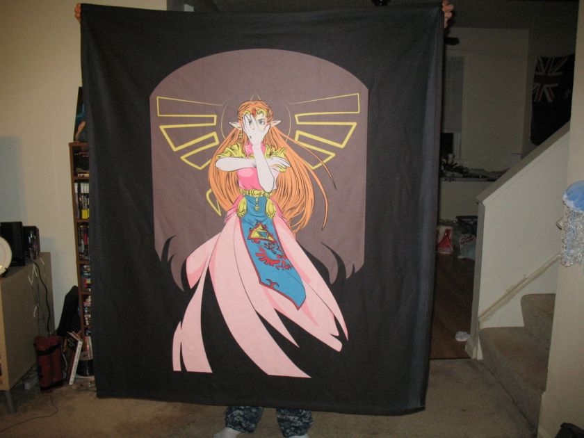 Twilight Princess ZELDA BLANKET 50X60 inches, professionally made 