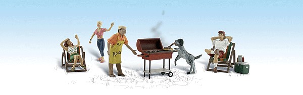   WOODLAND SCENICS BACKYARD BARBEQUE FIGURE 1929 724771019299  