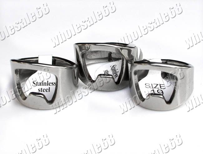   25pcs Silver Steel Beer Bartender Bottle Opener Finger Ring  