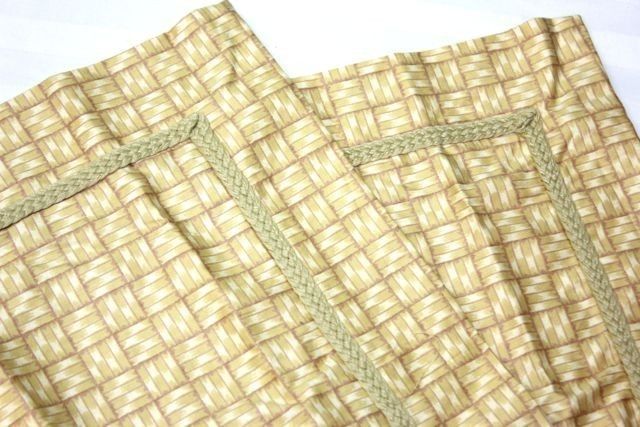   SHAM COLLECTION by CHARTER CLUB KEY BISCAYNE BASKET WEAVE STRAW BROWN