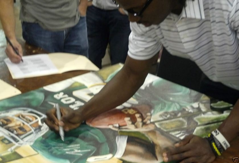 Robert Griffin III Baylor Heisman SIGNED 30X40 CANVAS Hand Painted 
