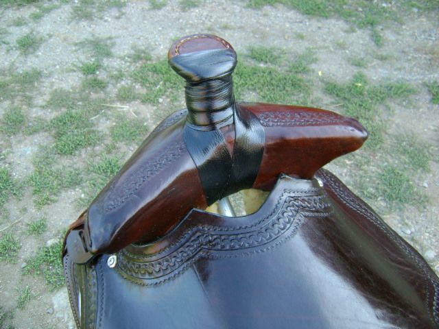   16 SMM WESTERN WADE ROPER ROPING LEATHER BEAR TRAP SHOW SADDLE  