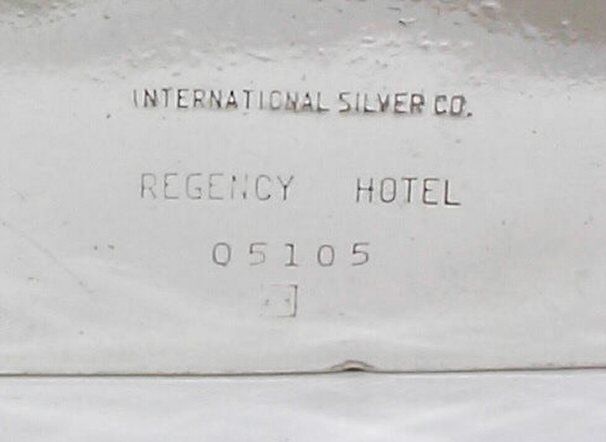 Regency Hotel   New York   1963   Silver Crumb Scraper & Tray  