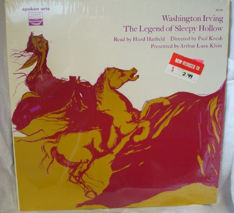 LEGEND OF SLEEPY HOLLOW RECORD LP  