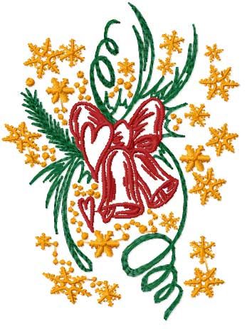 Christmas Beauty Machine Embroidery designs 5x7 hoop  