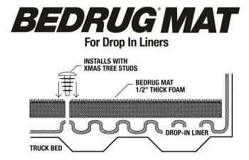 BEDRUG DROP IN LINER BED MAT 04 11 COLORADO 6  