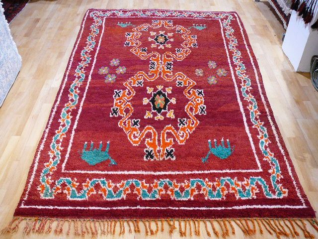 RARE MOROCCAN HIGH ATLAS BERBER RUG 8 10 x 5 7  