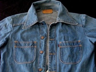   70s LEVIS DENIM Work Engineers JACKET western jeans Big E 50s 60s M 40