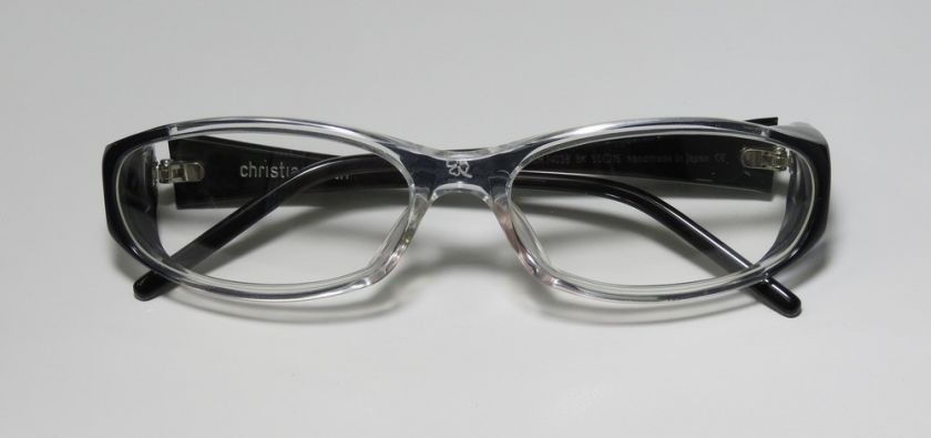 NEW CHRISTIAN ROTH 14038 56 15 125 CLEAR/BLACK EYEGLASSES/GLASSES 