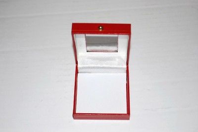 New 12 Gemstone Jewelry Display Box Red Gift Gem Stone  