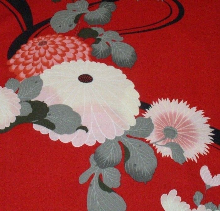 Alexander Henry Asian Inspired Imperial Kiku, Red, BTY  