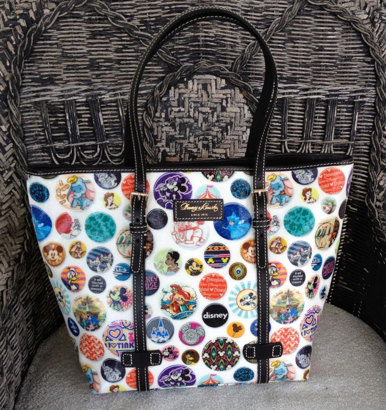 Disney Dooney and Bourke Character Buttons Tote Purse NEW  