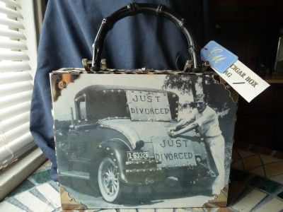   Unique Genuine Cigar Box Leapord Purse/Bag CM Collection $52.95  