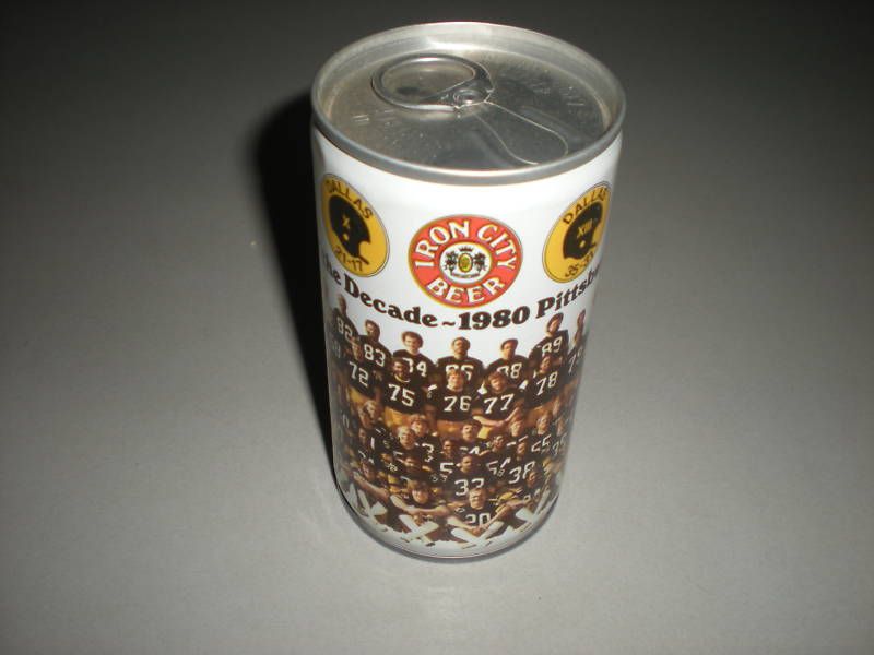 1980 Steelers 12oz Iron City Beer Can   Empty  