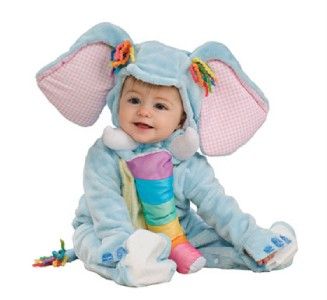 Darling Deluxe Baby Elephant Unisex PlushHalloween Costume 6 12 Mo 