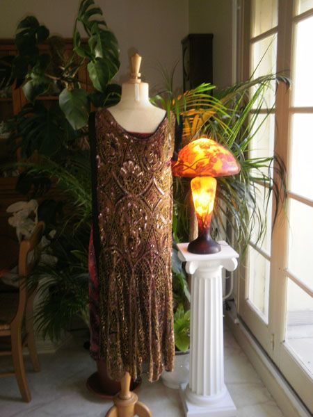 HIGH FASHION 1926 FRENCH EVENING DRESS  CHARLESTON  