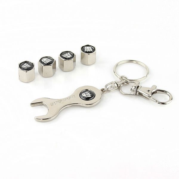 New Transformer Emblem Tire Valve Caps Wrench Keychain  