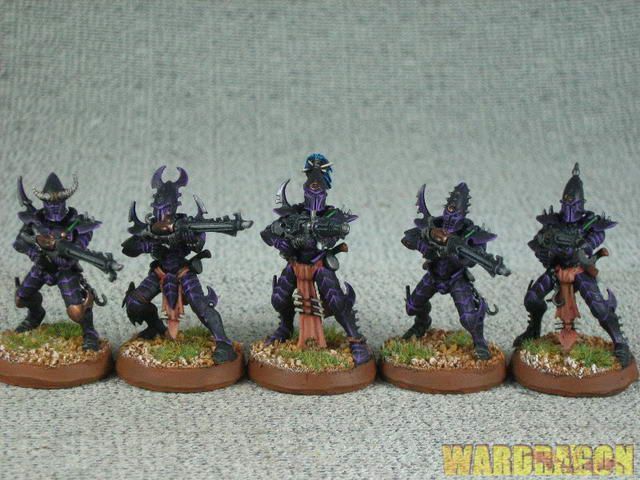 Warhammer 40k WDS painted Dark Eldar Kbalite Warriors r40  