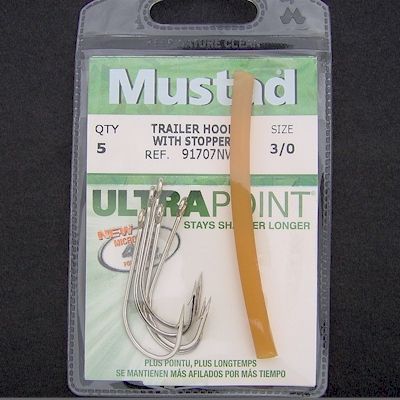 Mustad KVD Spinnerbait Trailer Hooks 91707NWS ~ Size 3/0