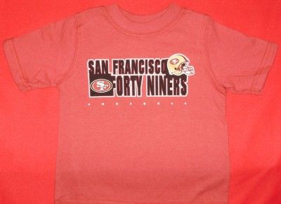 NFL Football Toddler T Shirt FORTY NINERS 4T NWT  